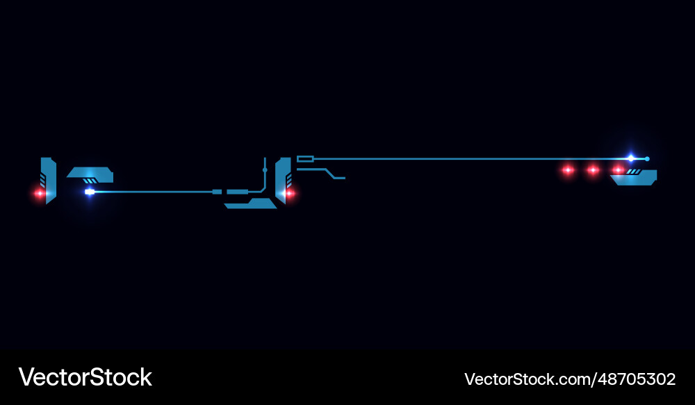 Futuristic horizontal web design element Futuristic horizontal web design element Vector Image