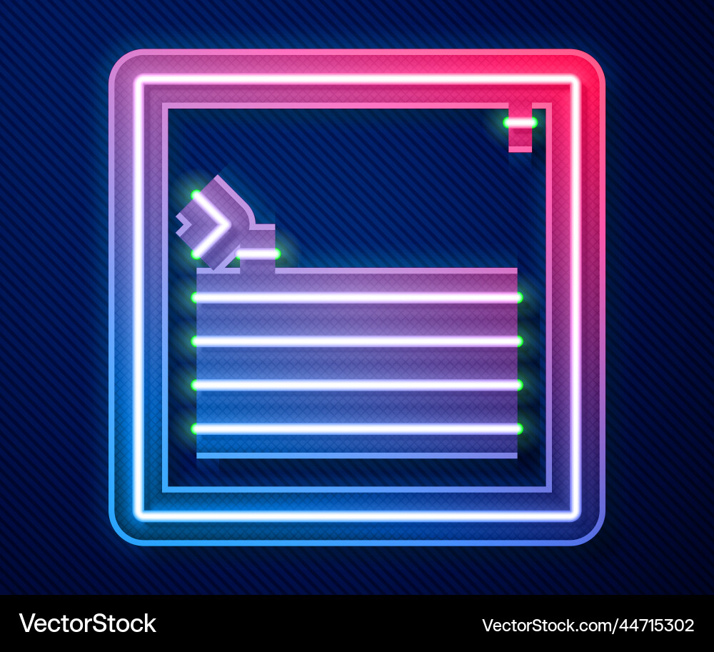 Glowing neon line software web developer Vector Image