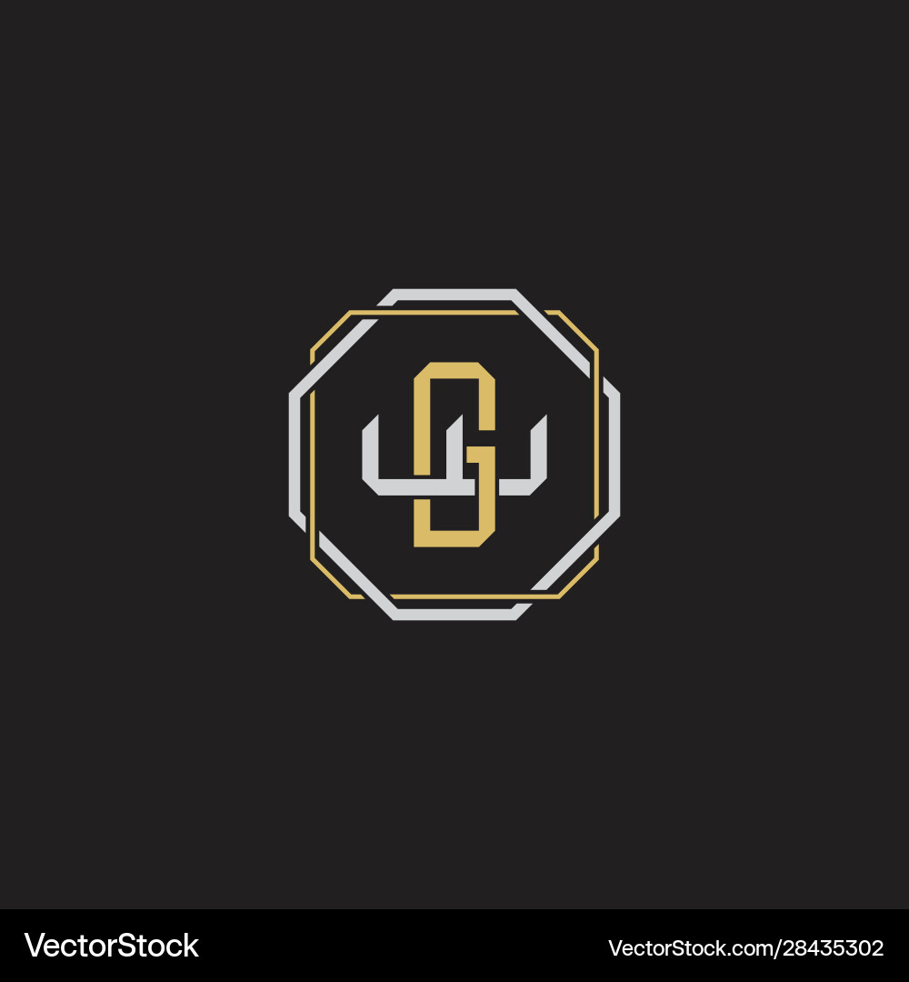 Initial letter overlapping interlock logo Vector Image