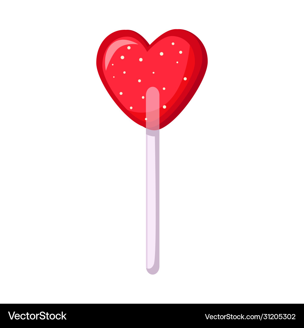 Isolated object lollipop and heart symbol web Vector Image
