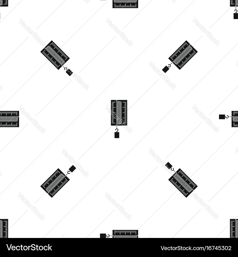Physics dynamometer for laboratory work pattern vector image