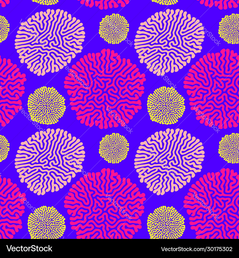 Turing morphogenesis reaction diffusion pattern vector image