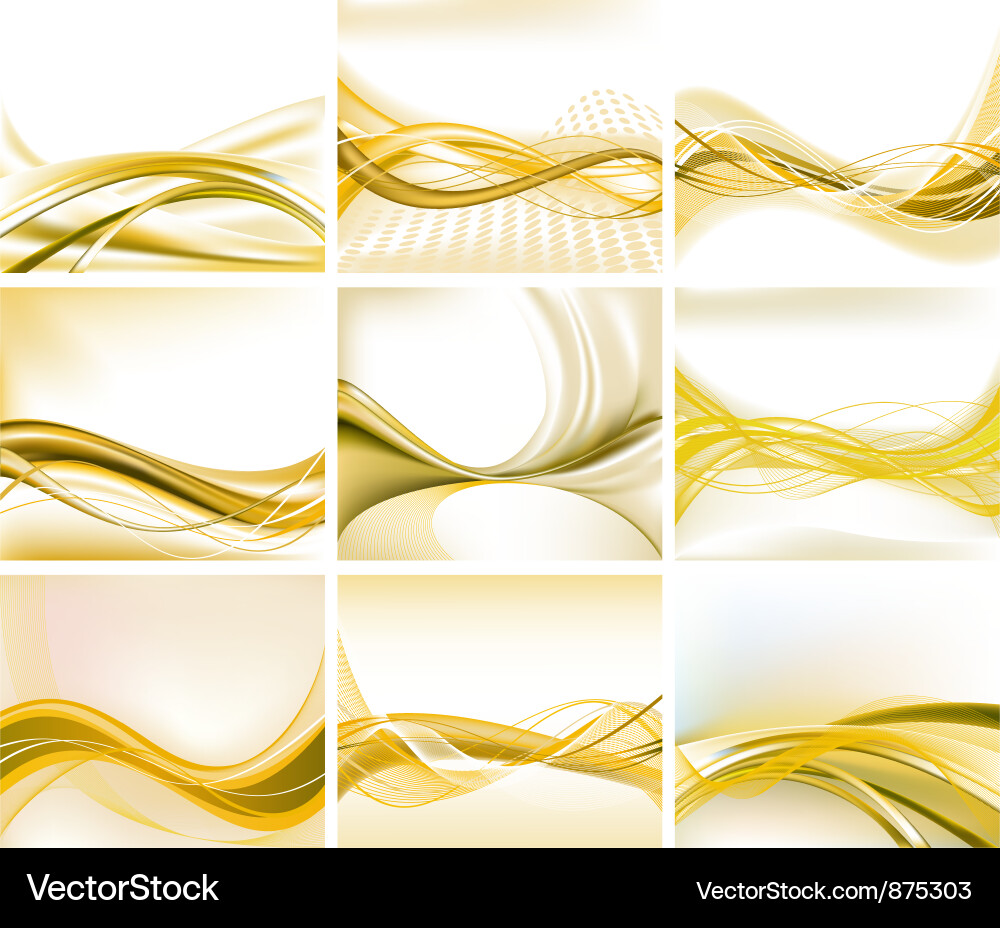 Abstract background set Vector Image