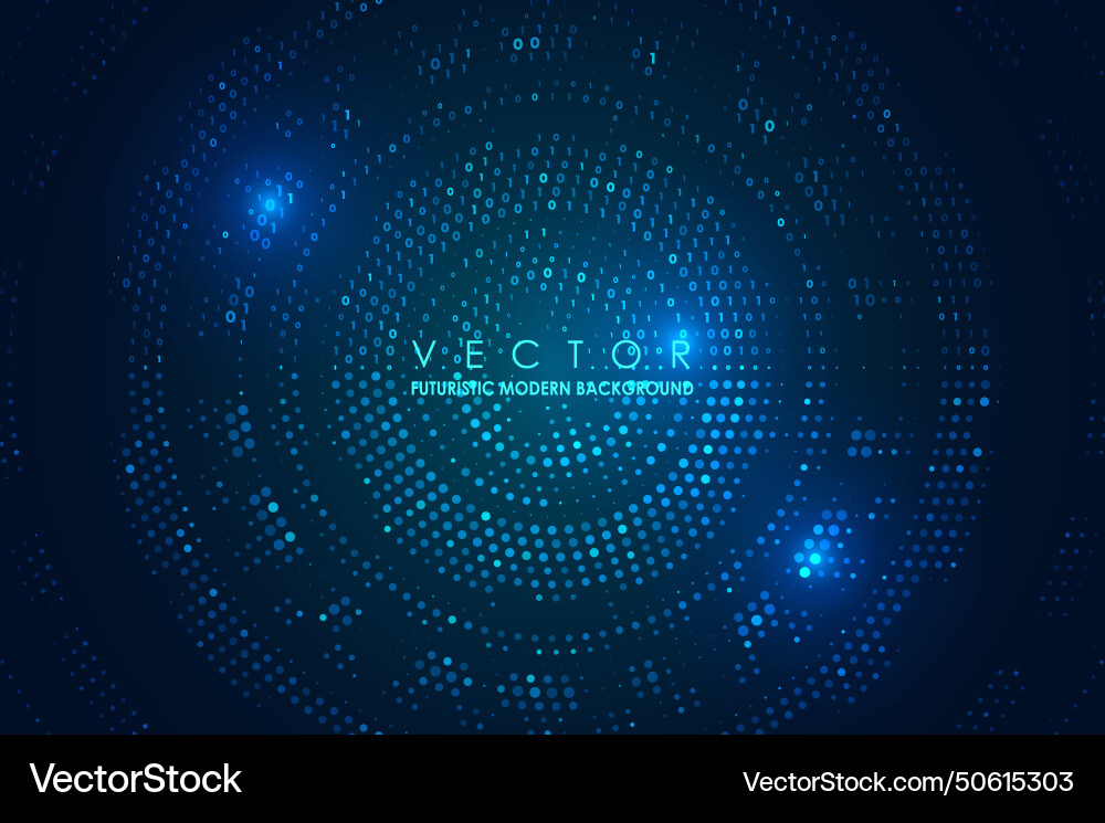 Abstract big data visualization Abstract big data visualization vector image