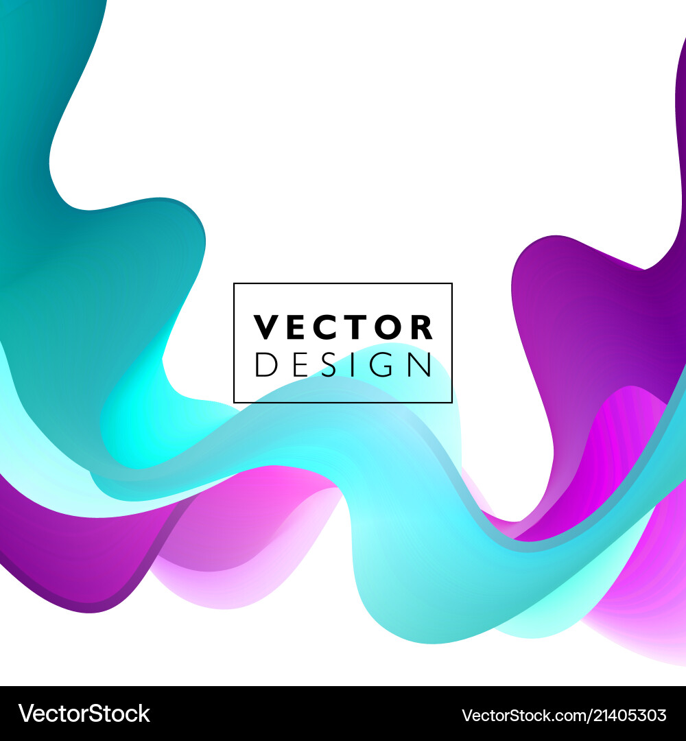 Abstract Colorful Flow Background vector image