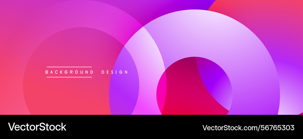 Abstract vibrant layers overlap creating dynamic Vector Image