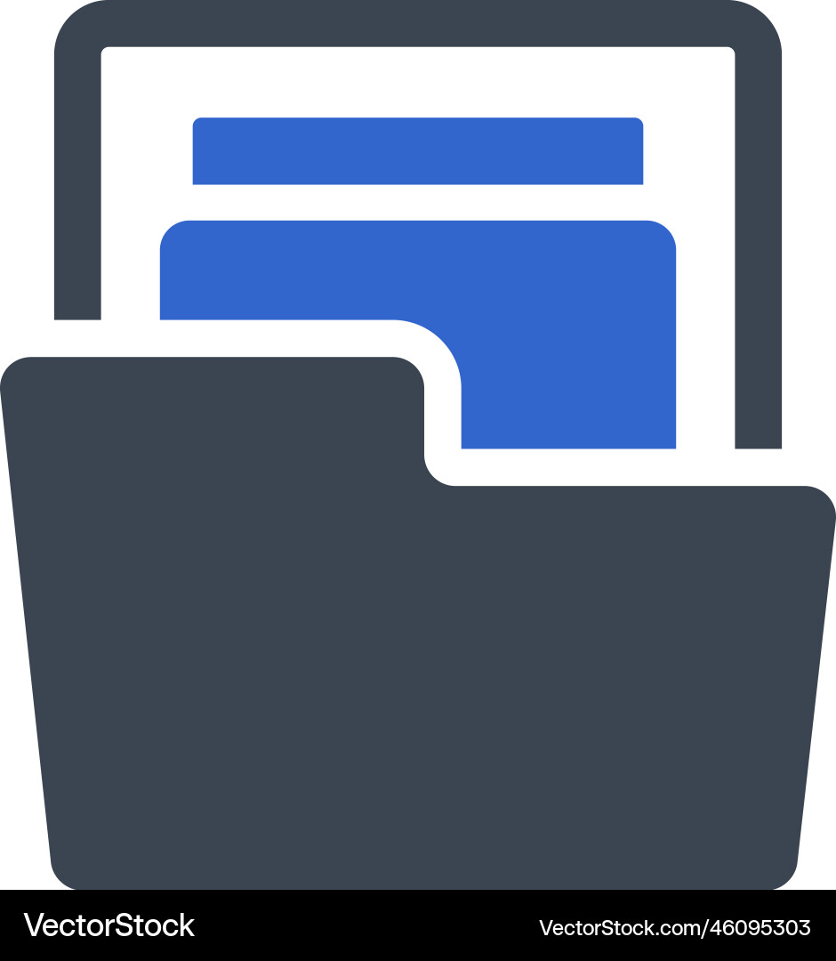Archive folder icon Vector Image