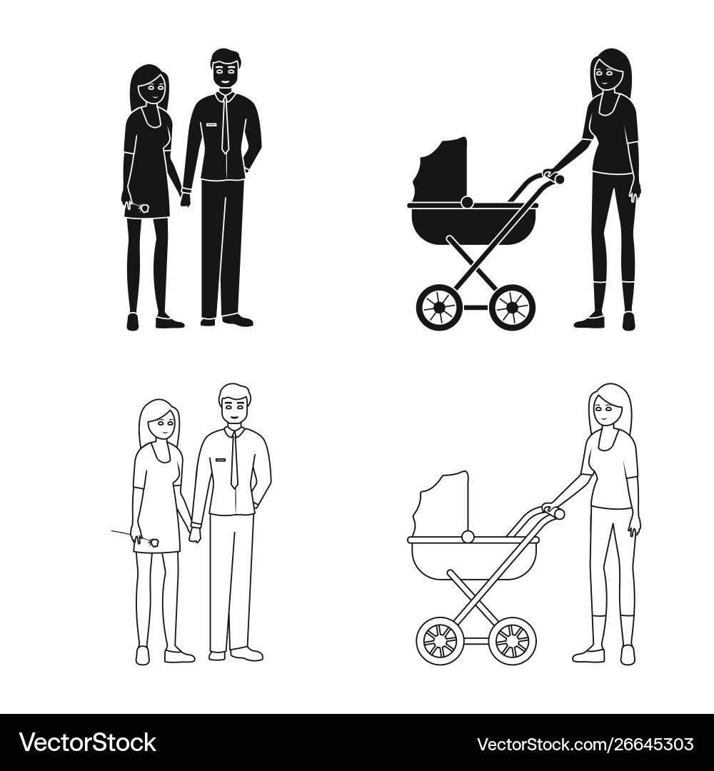 Design character and avatar icon Vector Image