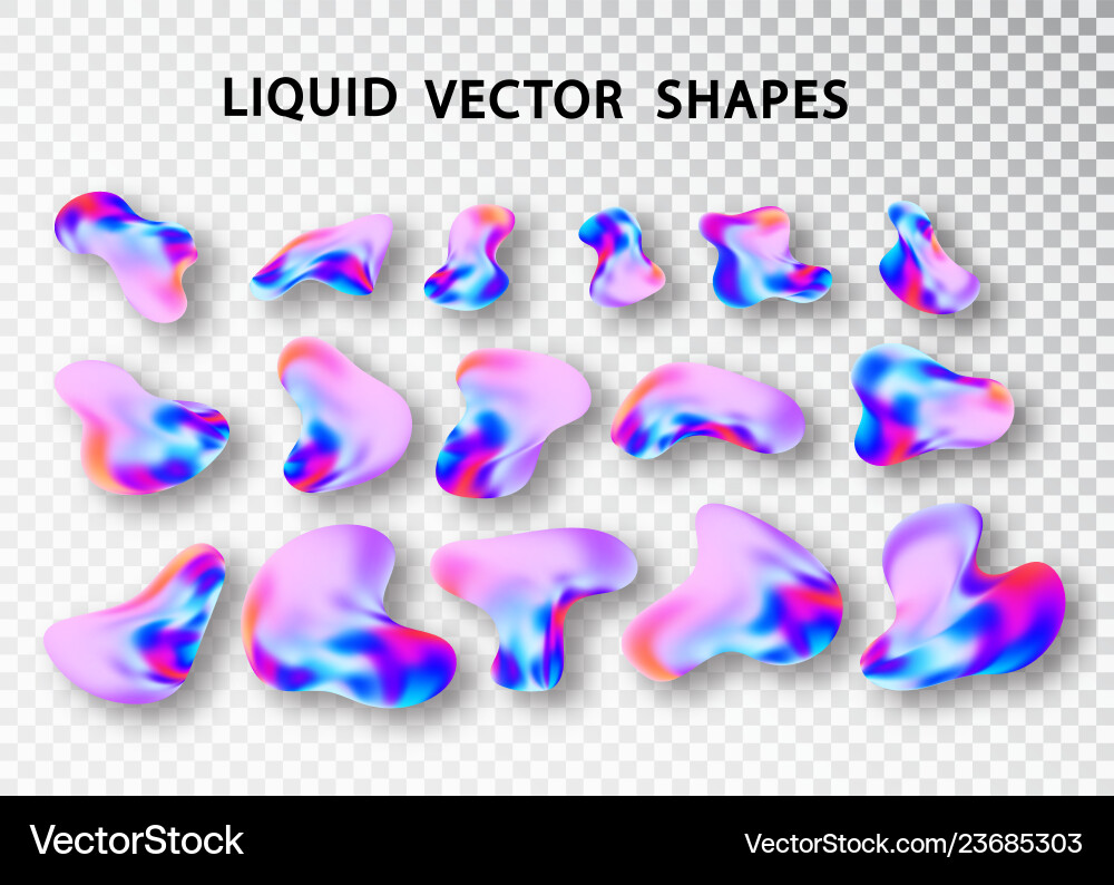 Fluid shape layout isolated template Fluid shape layout isolated template Vector Image