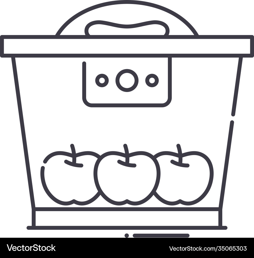 Food processor icon linear isolated Food processor icon linear isolated Vector Image