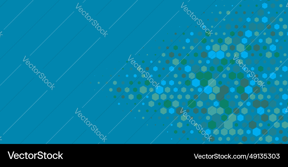Geometric multi size hexagon with color Vector Image