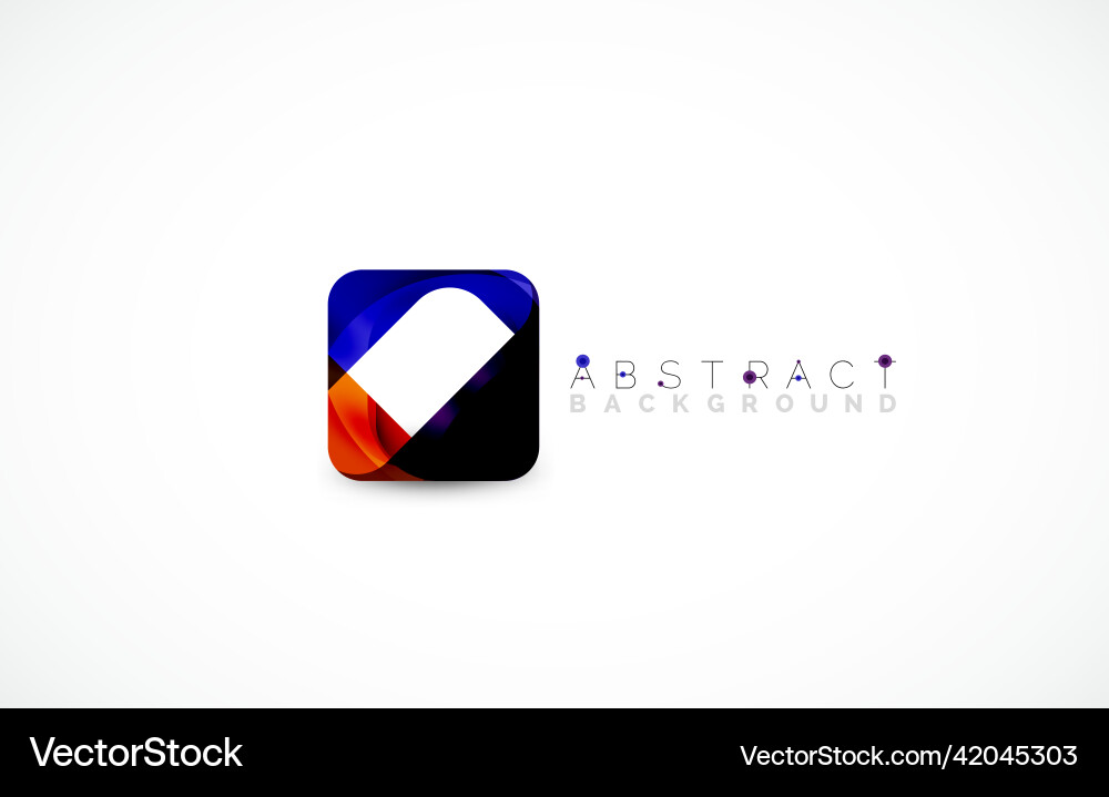 Minimal background abstract square shape vector image