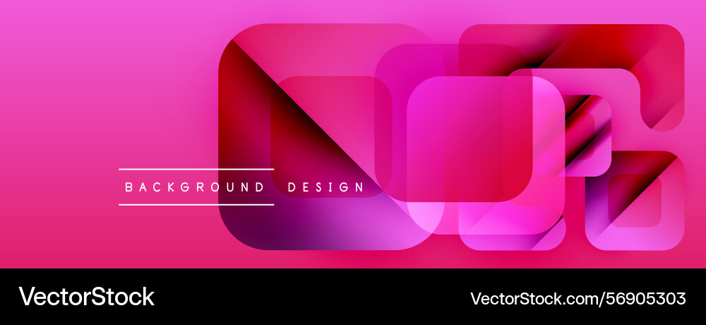 Pink background features overlapping rounded Pink background features overlapping rounded vector image