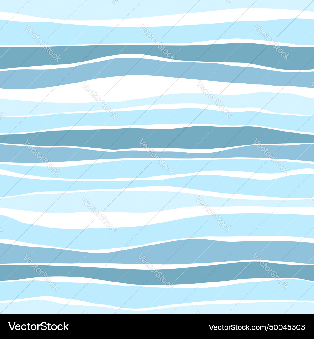Seamless pattern of horizontal light waves Vector Image