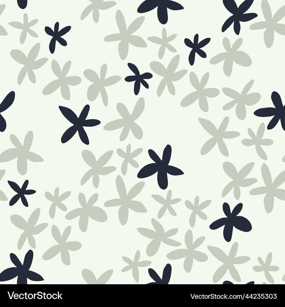 Seamless pattern with field flowers in the boho Seamless pattern with field flowers in the boho Vector Image