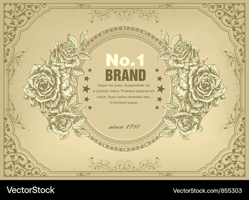 Vintage label Vector Image