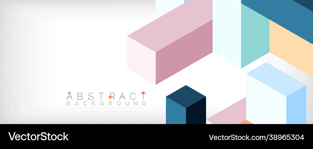 Abstract background 3d cubes cubic elements Abstract background 3d cubes cubic elements Vector Image