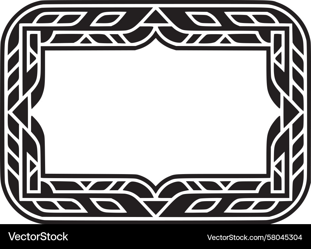 Celtic Frame Pattern Vector Image