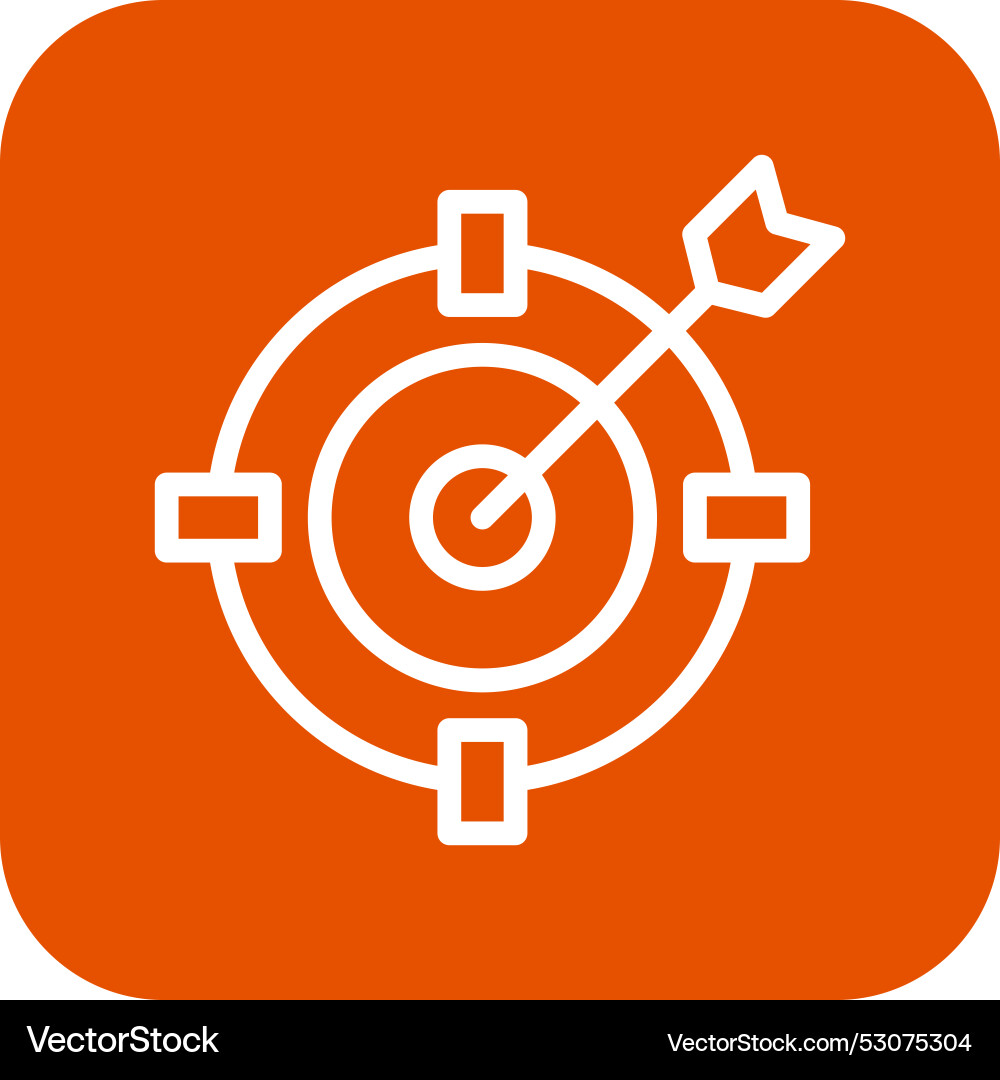 Dart board icon design Vector Image