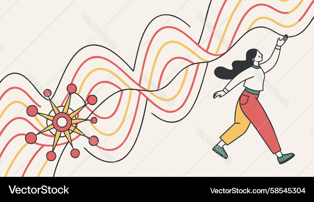 Digital Data Intake Vector Image