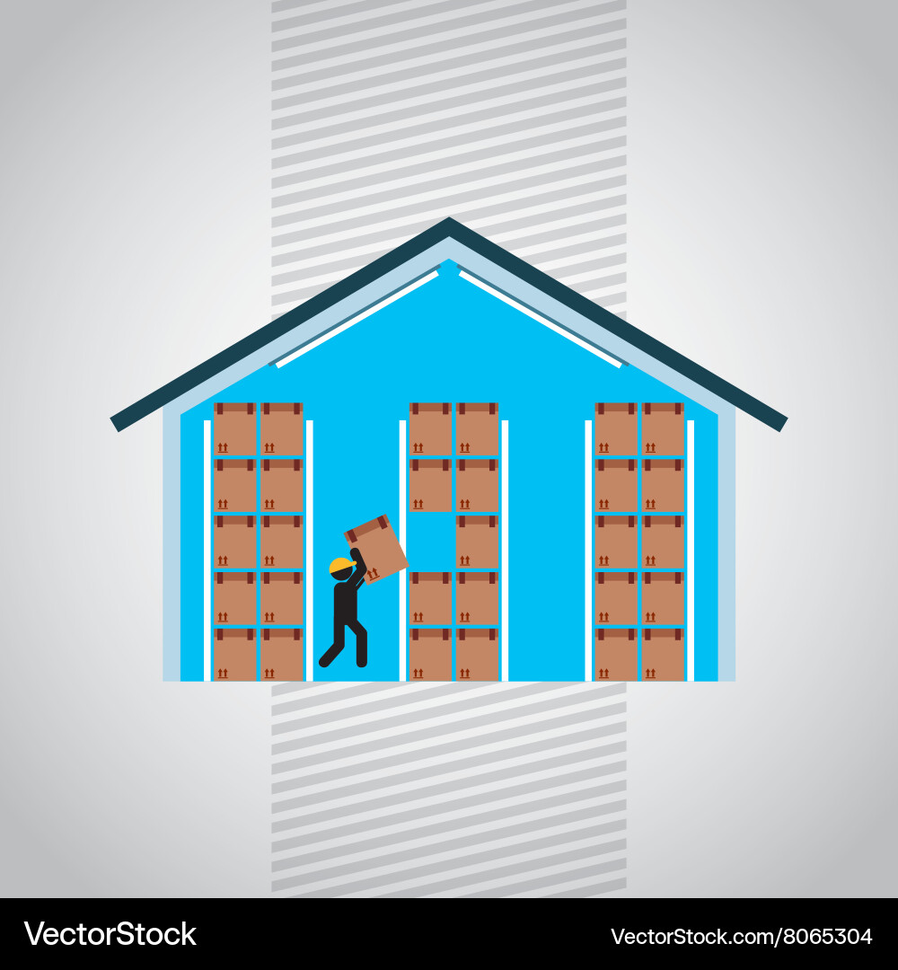Logistic service design Vector Image