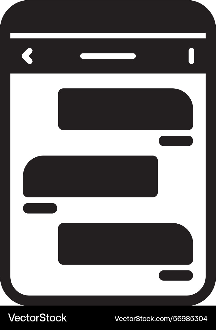 Messages glyph style icon design vector image