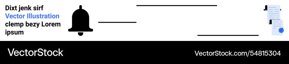 Notification bell with document task management Notification bell with document task management vector image