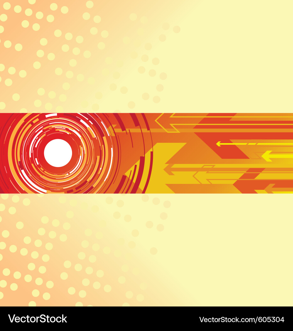 Red Circle with Arrow Vector Image