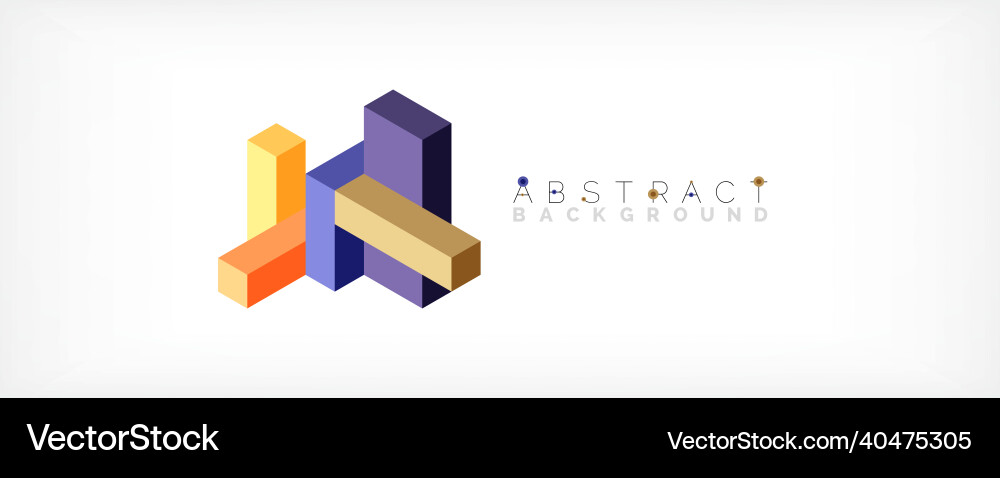 Abstract background 3d cubes cubic elements Abstract background 3d cubes cubic elements vector image