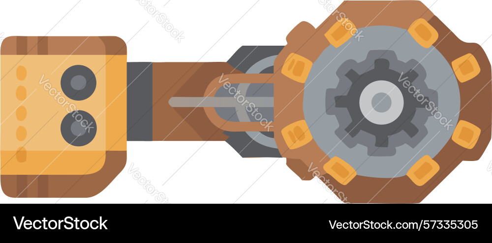 Abstract industrial component design generative ai vector image