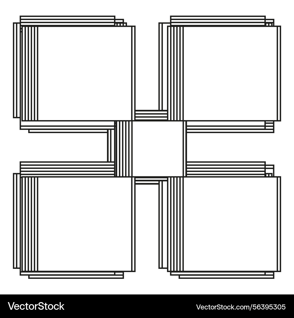 Abstract square pattern geometric line design Abstract square pattern geometric line design vector image
