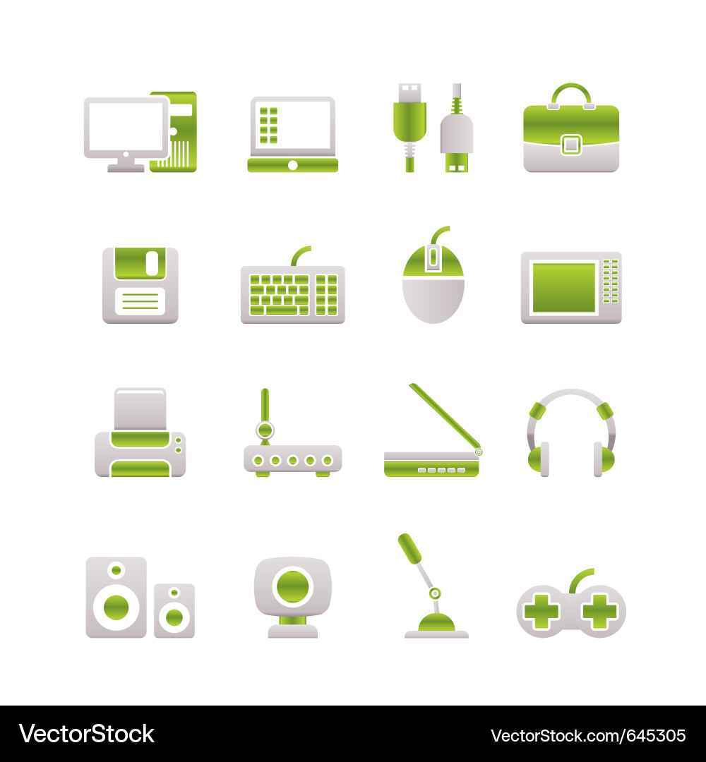 Computer Icons - Peripheral Devices vector image