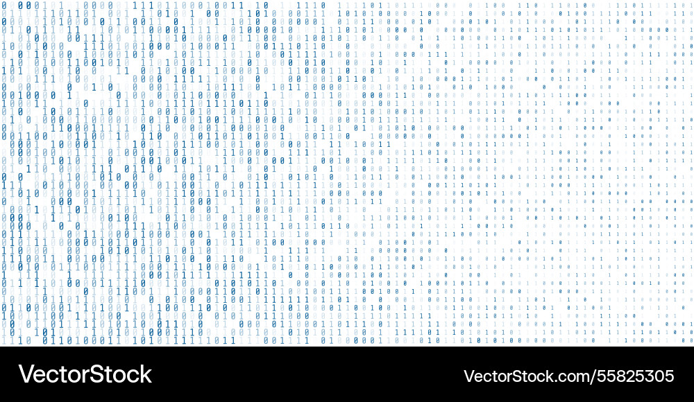 Digital Data Stream Cyber Space vector image
