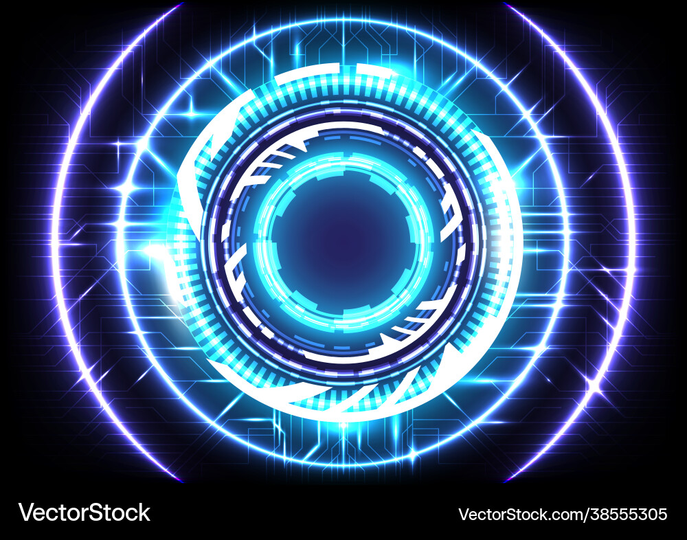 Element computer data abstract hologram Vector Image