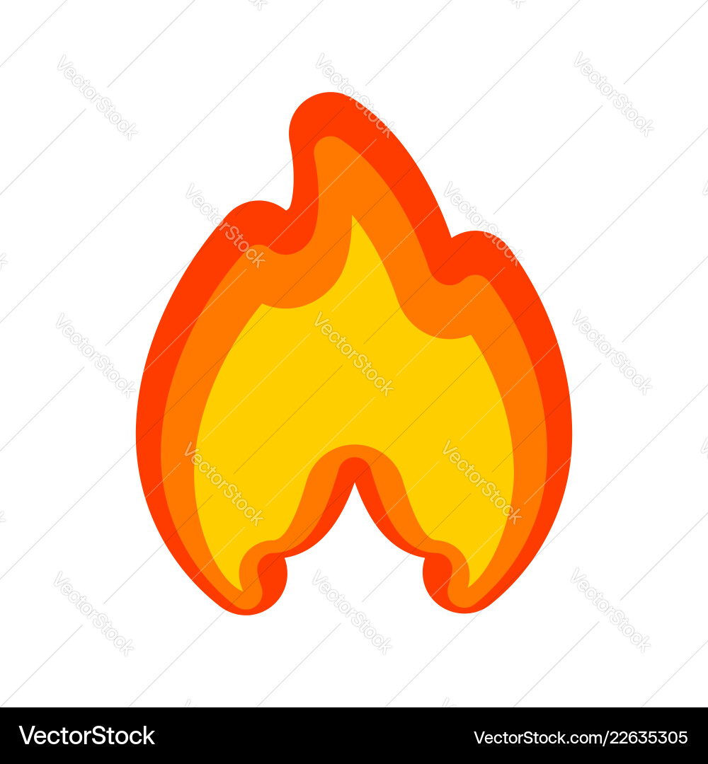 Fire flames red yellow art new icon Fire flames red yellow art new icon Vector Image