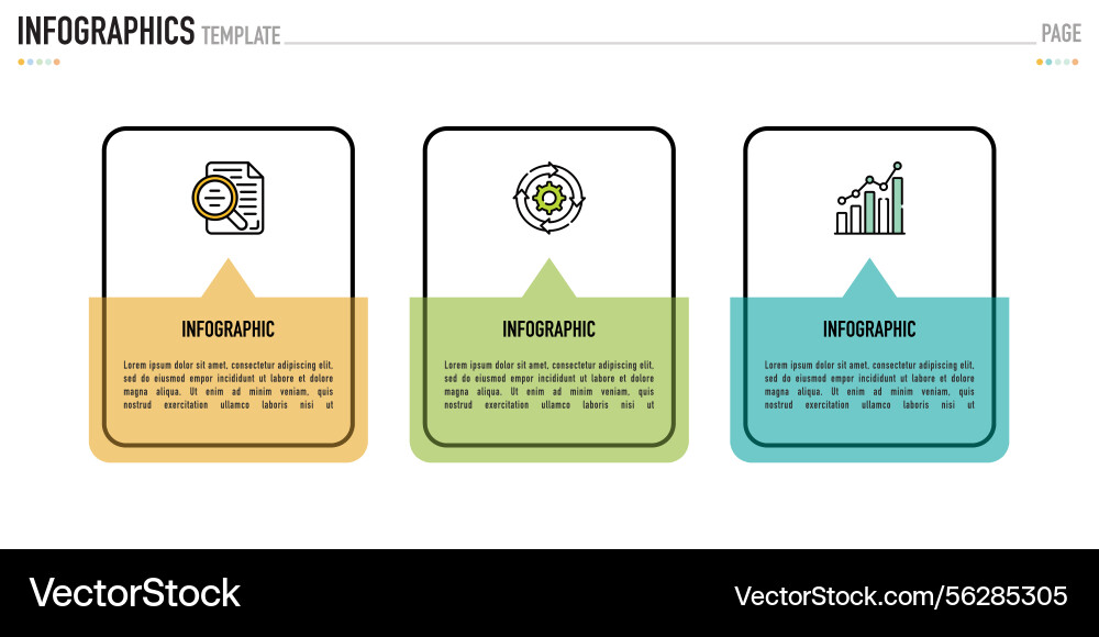 Rectangular infographic for business presentation Rectangular infographic for business presentation vector image