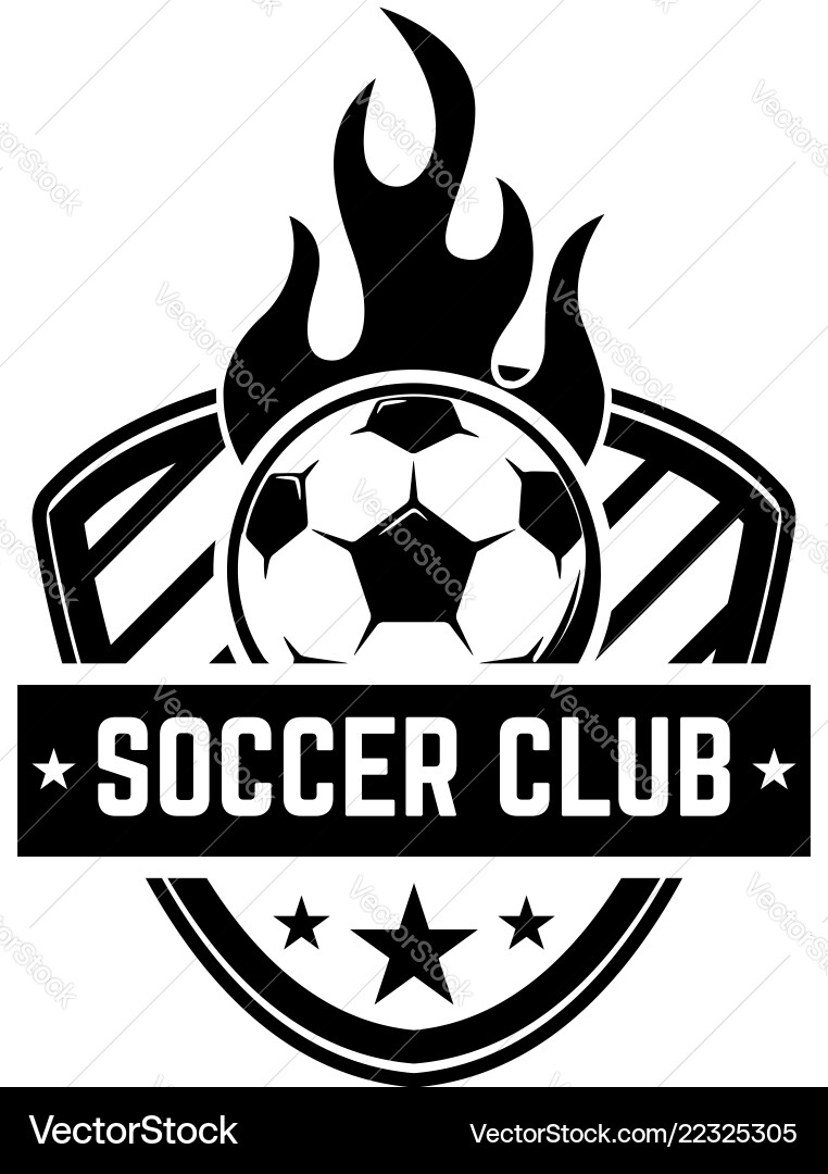 Soccer Emblem & Logo Elements Vector Image