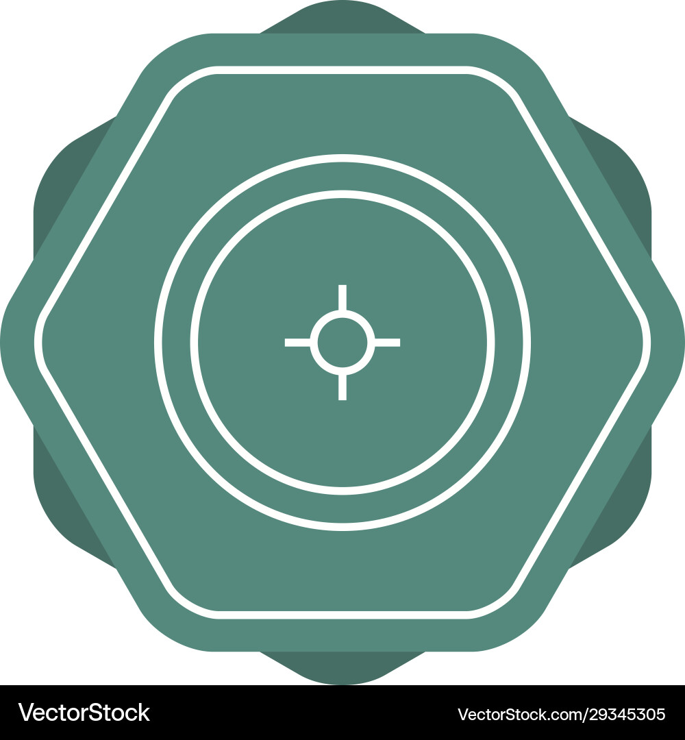 Unique location access line icon Vector Image