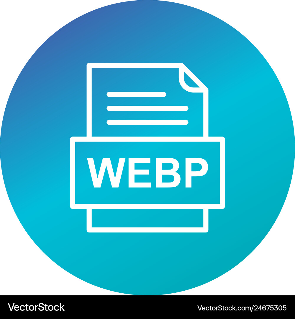 Webp file document icon Vector Image