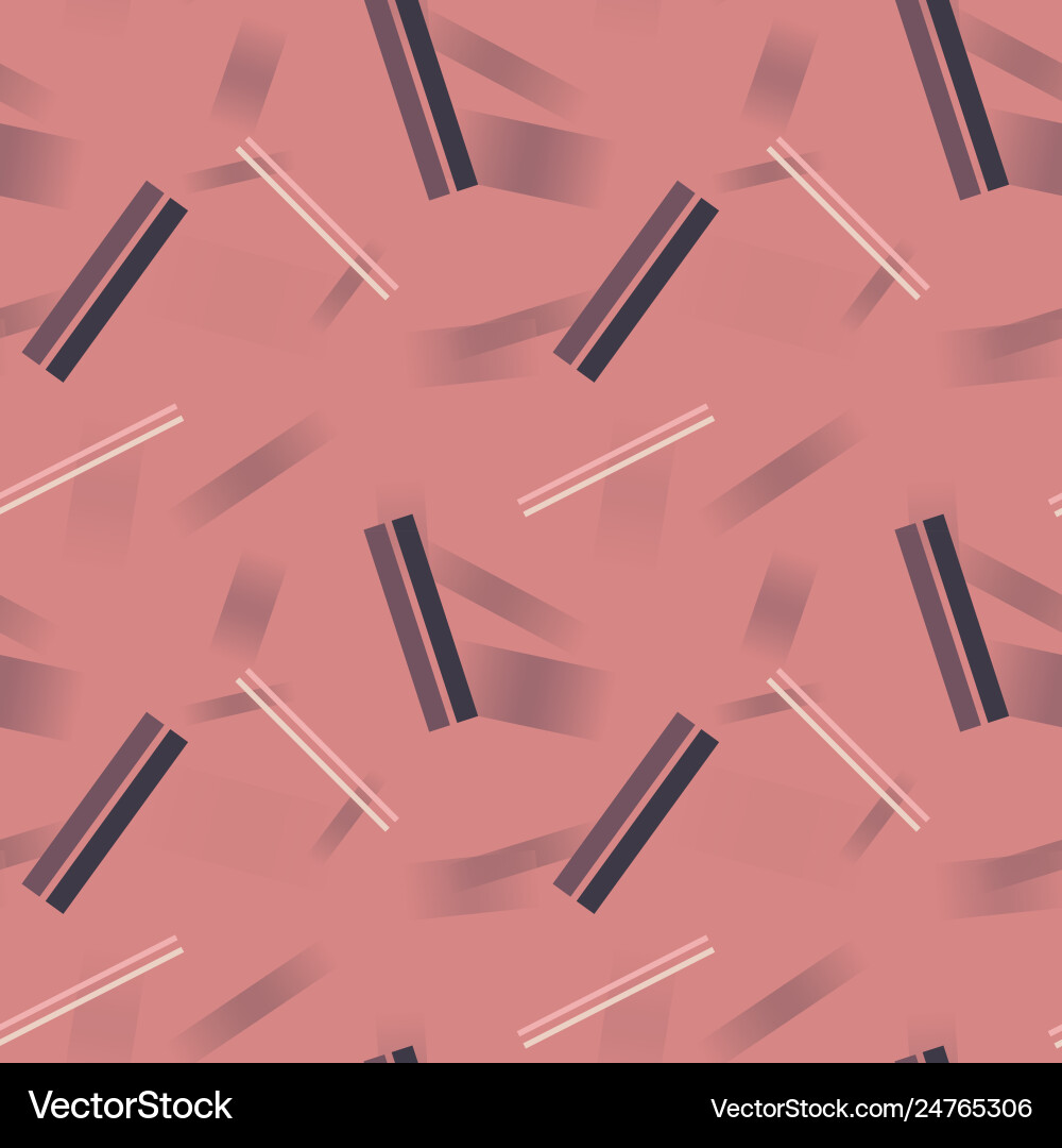 Abstract 3d lines geometric seamless pattern Vector Image