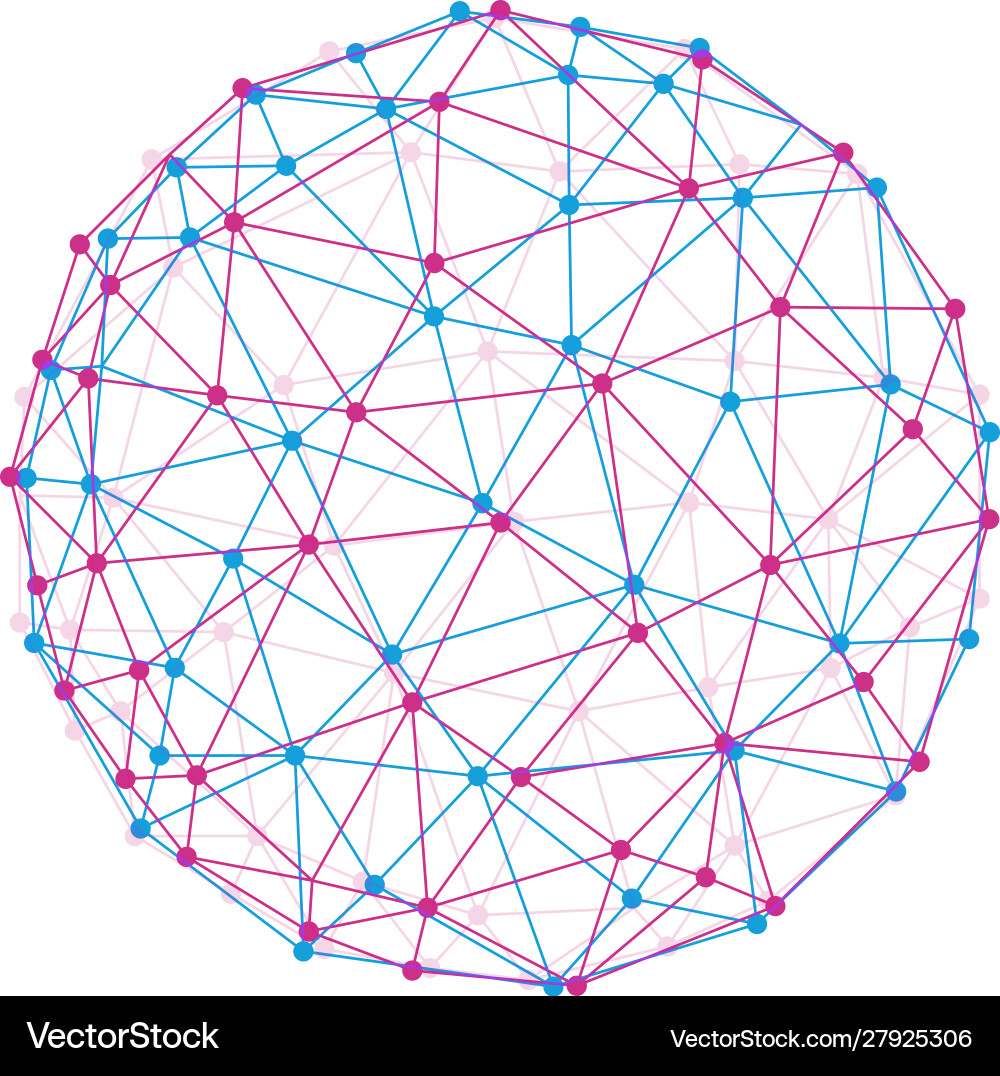 Abstract Network Globe vector image