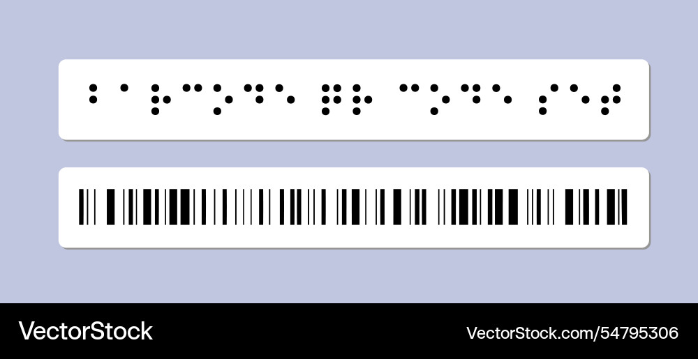 Barcode or qr code rectangle strip Vector Image