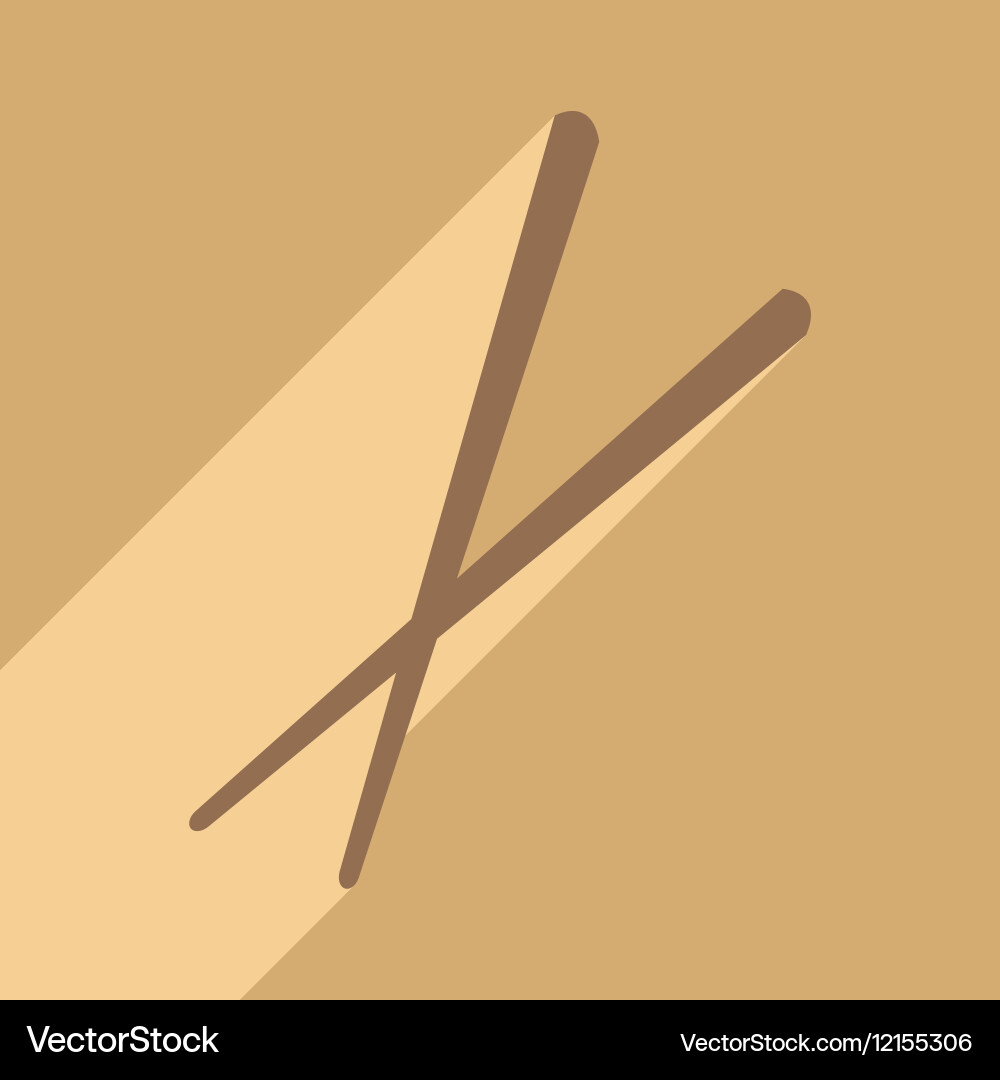 Flat with shadow icon and mobile application Vector Image