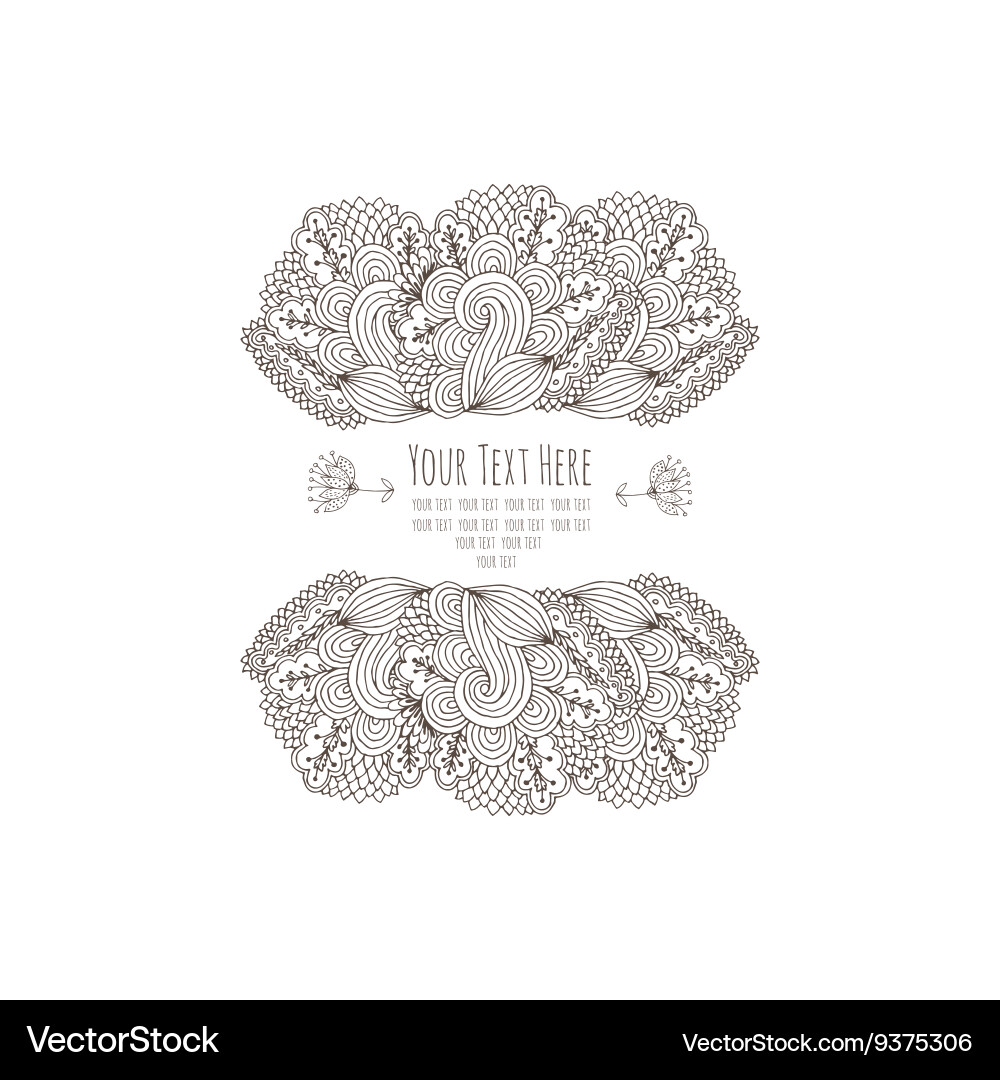 Frame for text Vector Image