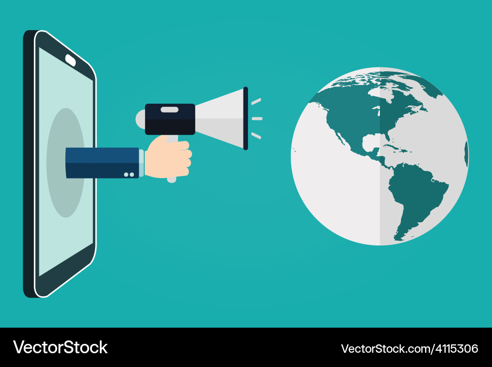 Global Communication Network vector image