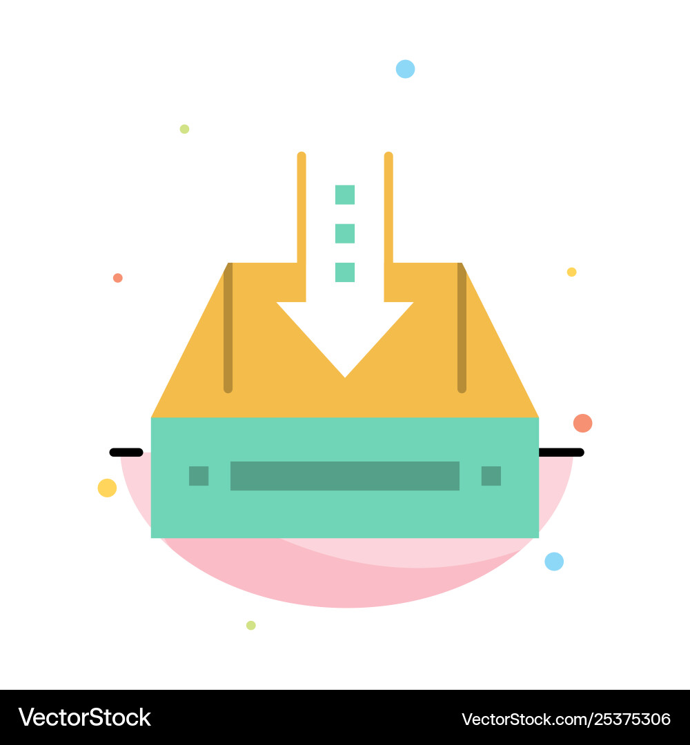 Inbox box cabinet document empty project abstract Inbox box cabinet document empty project abstract Vector Image