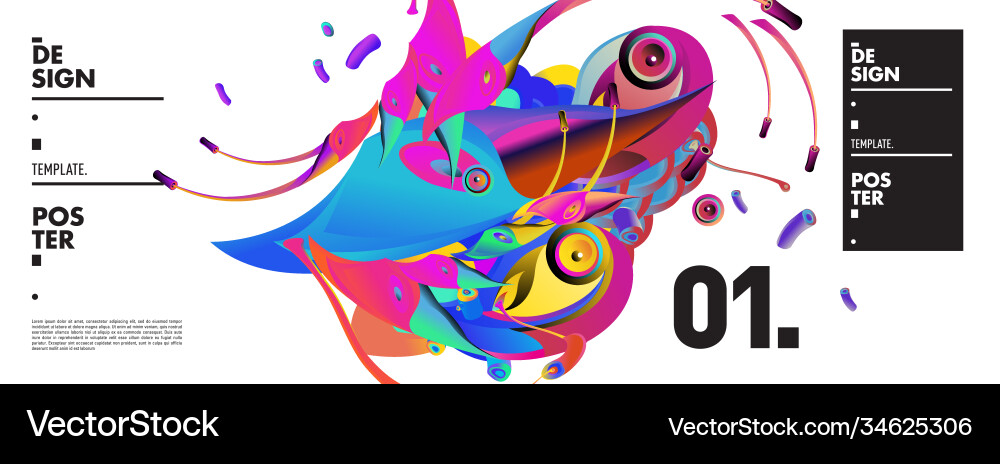 Landing page background template with colorful Landing page background template with colorful Vector Image