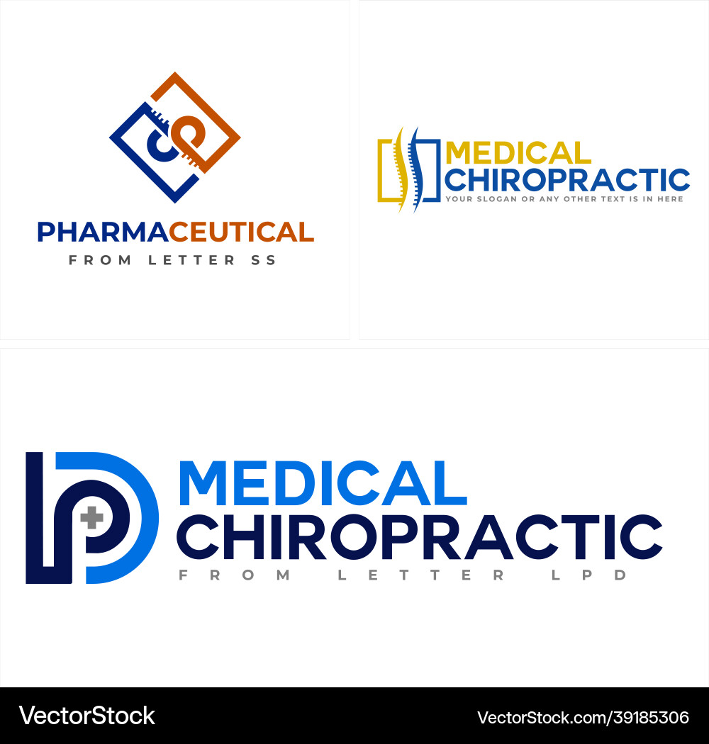 Medical clinic chiropractic orthopedic spine icon vector image