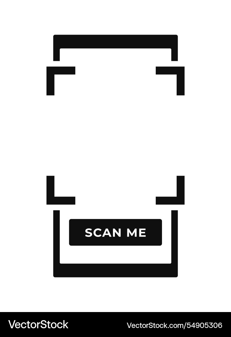 Qr-Code-Scan-Rahmenkonzept Qr-Code-Scan-Rahmenkonzept vektorbild