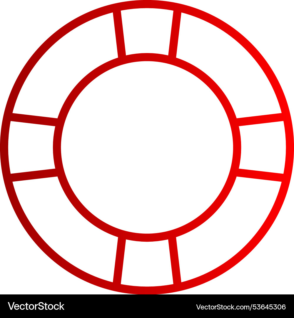 Support line gradient icon Vector Image